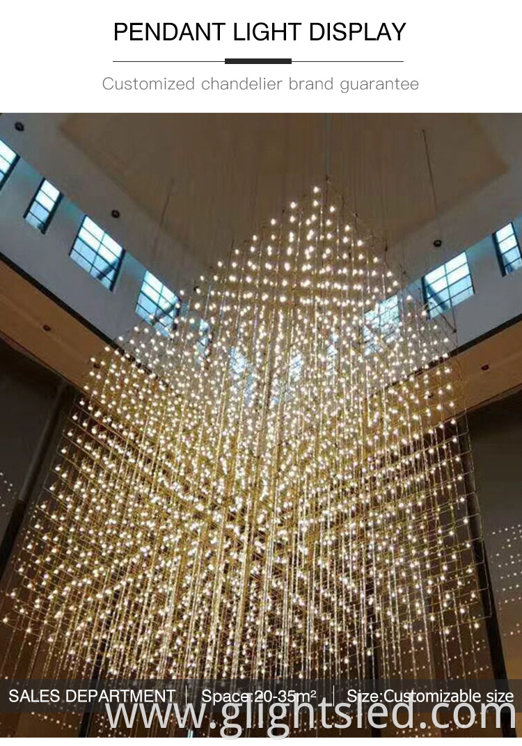Chinese Manufacturing Factory Price Crystal K9 Chandelier Pendant Light